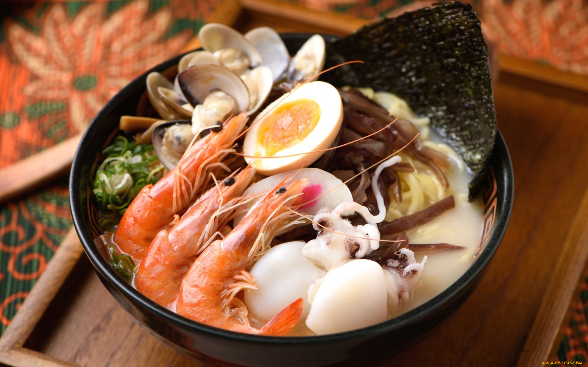 Японское национальное блюдо из рыбы шар